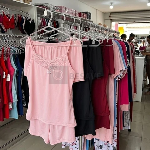 Kit Com 3 Baby Doll Short Doll Conforto Sensual Renda Luxo