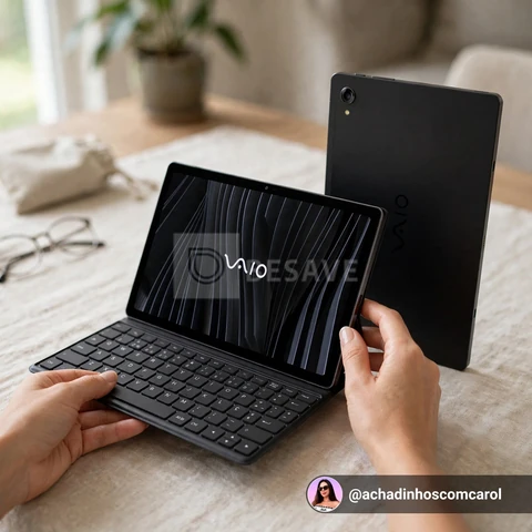 Tablet Vaio Tl10 128GB 4GB 4G + Teclado Magnético 10,4” Preto