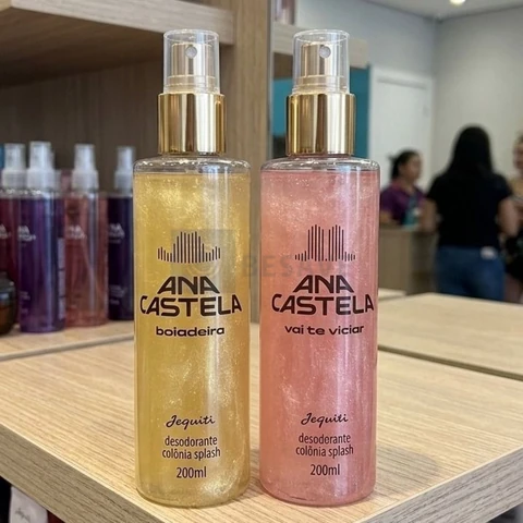 Kit 2 Body Splash Ana Castela Boiadeira e Vai Te Viciar Jequiti 200ml Feminino Perfume Colônia Kit Presente Original
