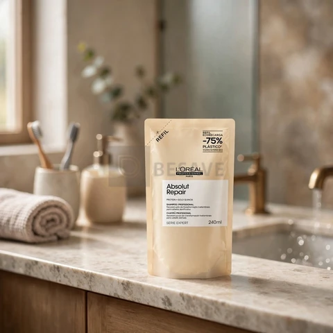 L’Oréal Professionnel | Absolut Repair Shampoo Refil | Com Proteína e Quinoa Dourada para cabelos danificados e secos | SERIE EXPERT