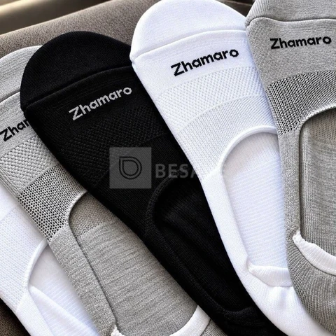 Kit 10 Pares Meias Zhamaro Algodão Sapatilha 100% Invisível