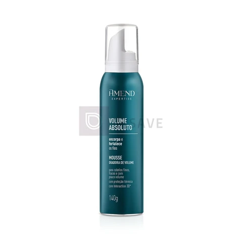 Mousse Doadora de Volume com Proteção Térmica 140g | Amend Volume Absoluto