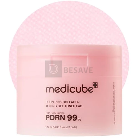 PDRN PINK COLLAGEN TONING GEL TONER PAD