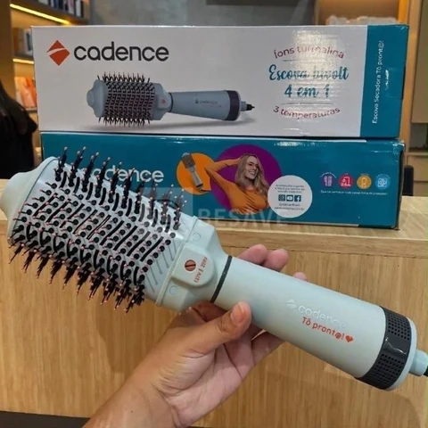 Escova Cadence Secadora Alisadora Volumizadora Esc710-biv Cinza
