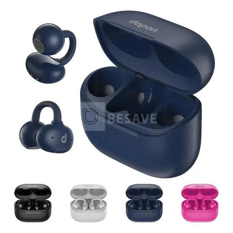 Fone Open Ear Dapon Dpf25 Bluetooth 6.0 Sem Fio Azul