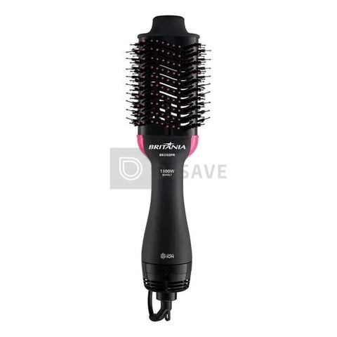 Britânia Escova Secadora Bec02pr 4 Em 1 1300w Cor Preto e Rosa