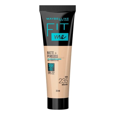 Base Líquida Matte Poros Invisíveis FPS 22 Cor 235 Fit Me Maybelline 30ml
