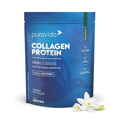 Puravida Suplemento Alimentar Collagen Protein Neutro 450g