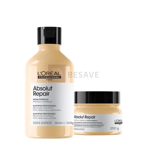Kit L'Oréal Professionnel Serie Expert Absolut Repair Shampoo e Máscara P (2 produtos)