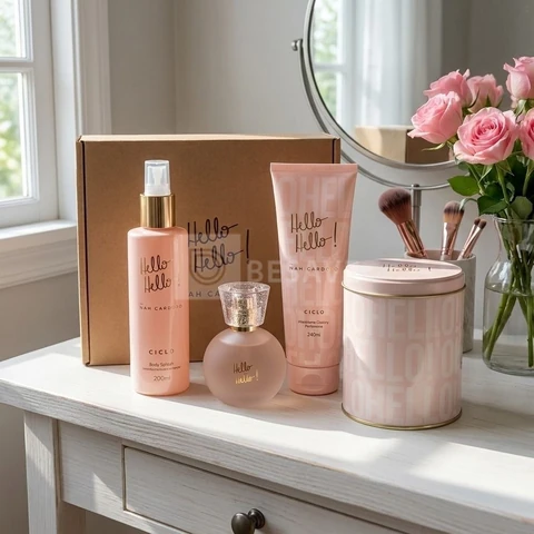 Ciclo Hello Hello! By Nah Cardoso para Ela Com Deo Colônia e Body Splash