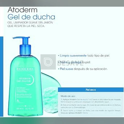 Atoderm Gel Douche Bioderma Gel de Limpeza Pele Seca com 500ml