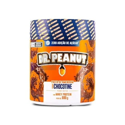 DR. Peanut Pasta de Amendoim Sabor Chocotine, Pote 600g
