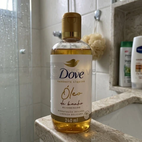 Dove Óleo de Banho Sabonete Líquido Glicerinado 240ml