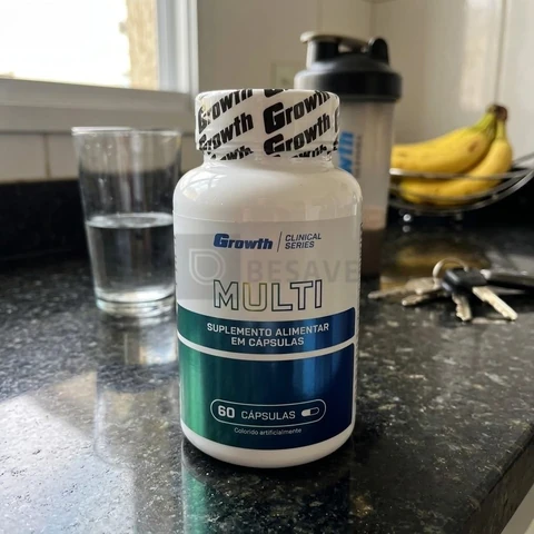 Multivitamínico Growth Supplements Clinical Series em cápsula Sem sabor de 60 un