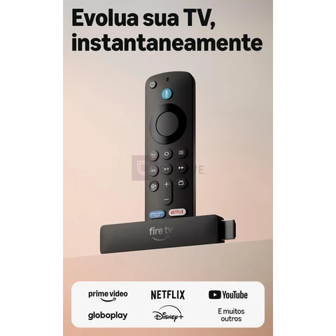 Amazon Fire TV Stick HD (modelo mais recente), Controle Remoto por Voz com Alexa, alimentado pela TV, com configuração simples e Acesso Antecipado à Alexa+