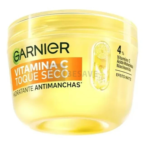 Gel Creme Hidratante Facial Antimanchas Toque Seco com Vitamina C, Controla a Oleosidade e Uniformiza a Pele, Garnier, 85g
