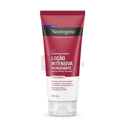 Hidratante Corporal Neutrogena Norwegian Intensivo, Sem Perfume, 200ml