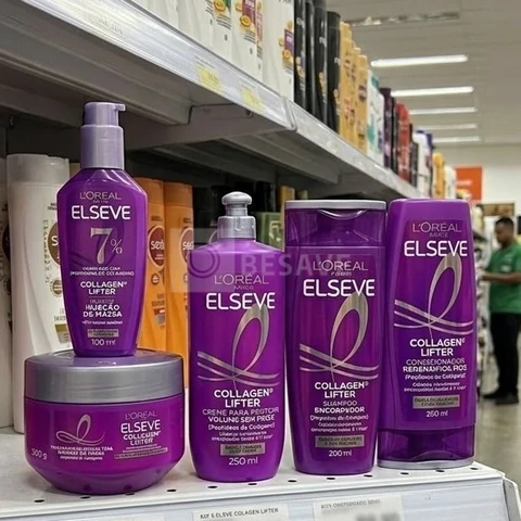 Kit Completo Elseve Collagen Lifter 5 Produtos L`oréal Paris 200ml