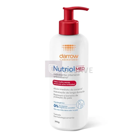 Darrow Nutriol Med Loção Hidratante Dermatológico Anticoceira Familiar 390g
