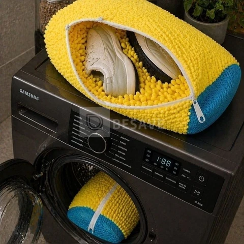 Kit 2 Saco Para Lavar Sapatos Na Máquina De Lavar Prático
