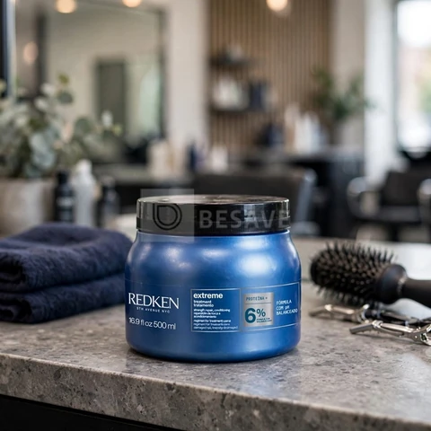 Redken Extreme, Máscara de Tratamento para Cabelos Danificados e Quebradiços, Repara e Fortalece os Fios, Promove Brilho e Maciez Intensa com Strength Complex, 500ml