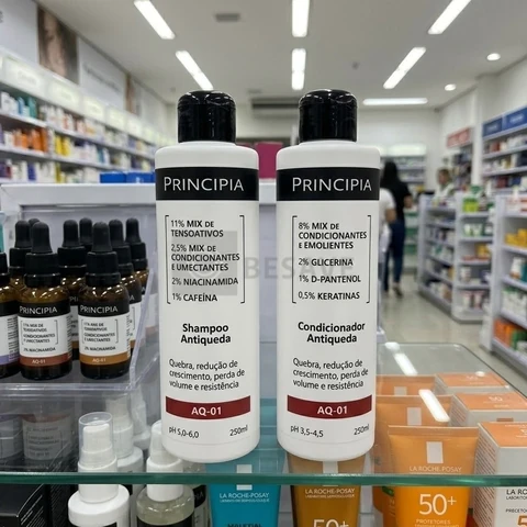 Principia Kit Shampoo E Condicionador Antiqueda Aq-01