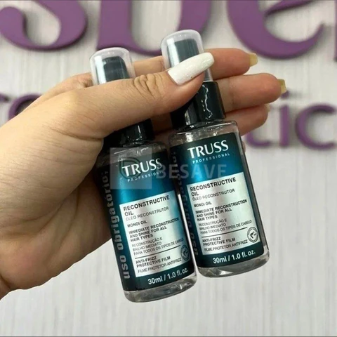 Truss Óleo Reconstrutor Uso Obrigatório | Tratamento Capilar para Brilho, Reconstrução e Proteção | 30ml