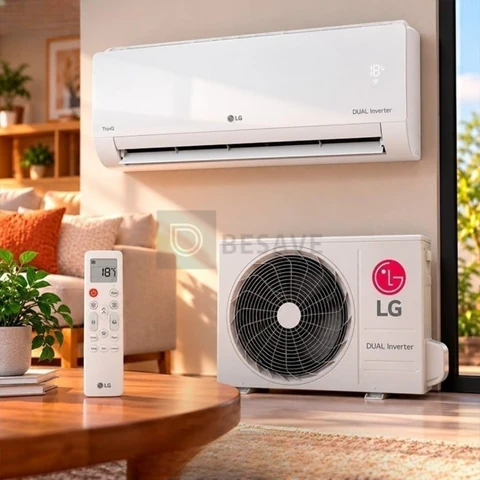 Ar Condicionado LG Dual Inverter Ai Voice 12000 Btus Qf Branco