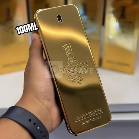 Perfume Masculino Rabanne 1 Million 100ml Eau de Toilette EDT – Fragrância Amadeirada Picante com Couro e Âmbar