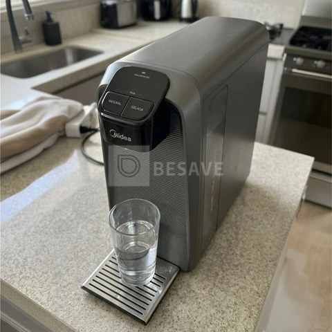 Purificador Midea SlimPure Bivolt Cinza Filtro 2 Estágios
