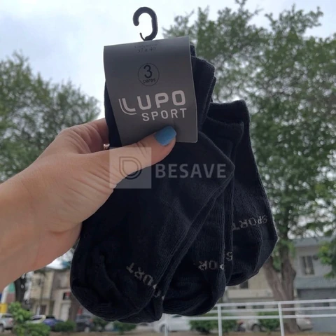 Kit 6 Pares Meias Soquete Invisível Lupo Algodão Unissex