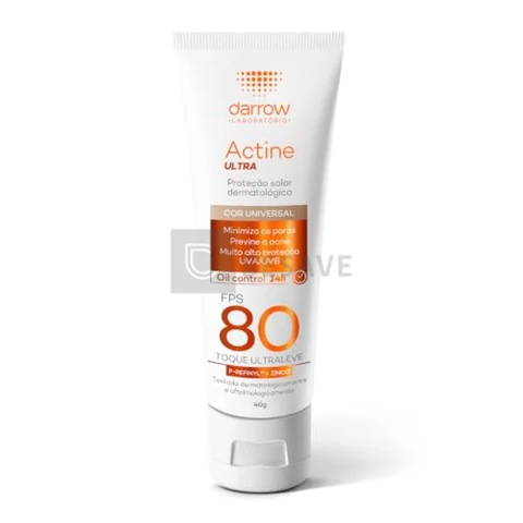 Darrow Actine - Protetor Solar Ultra Fps80 - Cor Universal Cor: Branco