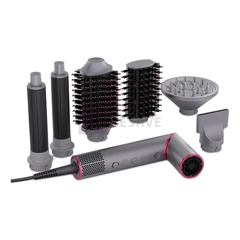Secador de Cabelo PSD16A com 6 Acessórios 1450W Motor BLDC Philco Cinza E Rosa