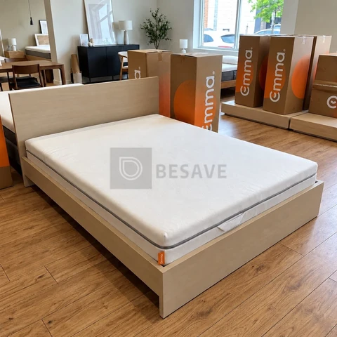 Colchão Casal Emma Duo Comfort 138x188cm, Dupla Face, à Vácuo, Suporte Ideal para o Corpo, Alta Durabilidade, Capa Lavável