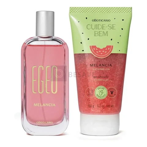 Combo Egeo Melancia: Colônia 90ml + Gel Esfoliante 150g