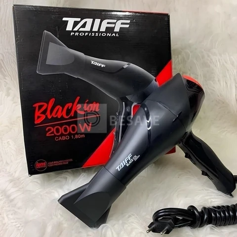 Taiff Black Ion Secador De Cabelo Profissional 2000w Cor Preto