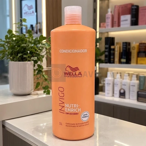 Condicionador Wella Invigo Nutri-Enrich para Cabelos Secos e Tratados 1 Litro