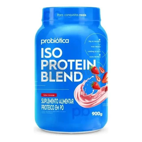 Whey protein Probiótica Iso Blend em pó sabor Morango x 900g