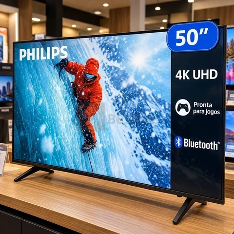Smart Tv Philips 50 4k 50pug7300 Comando De Voz Bluetooth