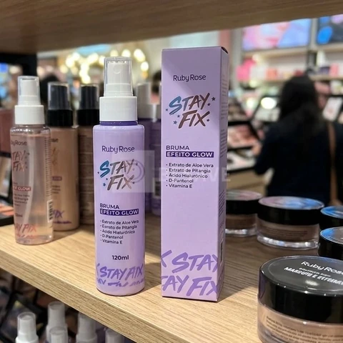 Bruma Fixadora De Maquiagem Efeito Glow Stay Fix Ruby Rose