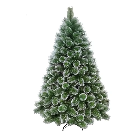 Árvore De Natal Pinheiro Neve 1,80m 360 Galhos Pom Pom Verde Com Pontas Nevada Grande Pinheiro Toque De Neve Cheia Luxo LuvinCo