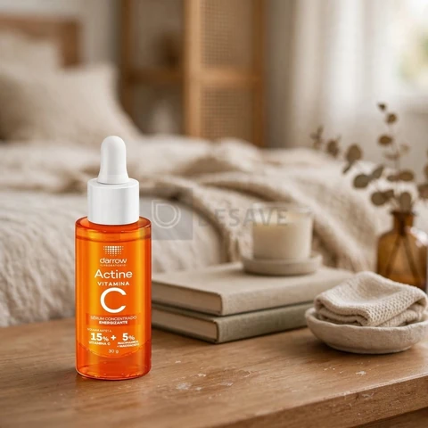 Sérum Concentrado Darrow Actine com 15% Vitamina C e Niacinamida, Iluminador e Antioxidante, 30ml