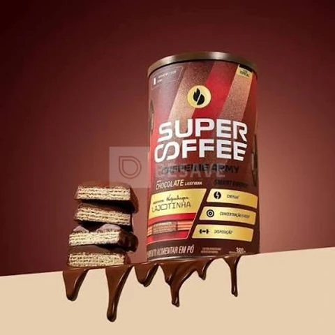 Cafeína Caffeine Army Supercoffee Classic Size em pó sabor Lajotinha x 380g