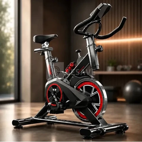 Bicicleta Ergométrica Spinning Hardline para Treino em Casa, com Resistência Mecânica e 9 Níveis