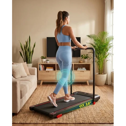 Esteira Elétrica Ergométrica Dobrável Para Caminhada Redfin IDL-227 2.5HP Com Controle Remoto Até 6km/h Suporta 150kg Compacta Portátil Residencial Para Casa Apartamento Escritório Fácil De Guardar