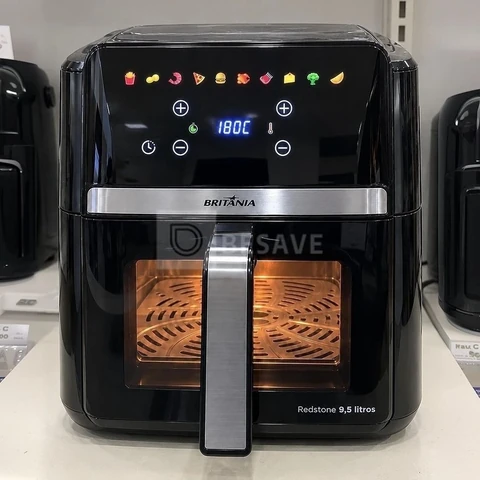 Air Fryer Britânia 9,5l Painel Digital 1800w Baf95a