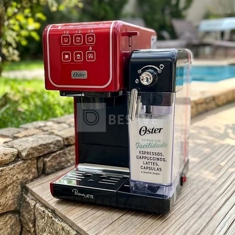 Oster PrimaLatte Touch Red Cafeteira Espresso 1050W -