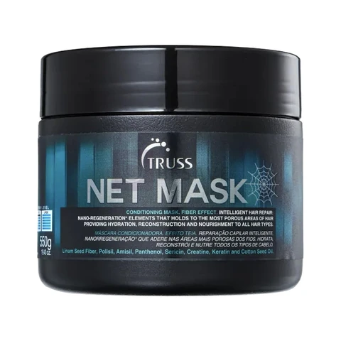 Truss Máscara Net Mask | Reparação Capilar Inteligente com Efeito Teia, Brilho e Maciez | 550g