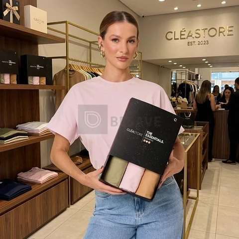 Kit 3 T-shirts Oversized Colorful Algodão Cléa Store