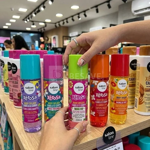 Kit Perfumação Com 5 Body Splash Salon Line